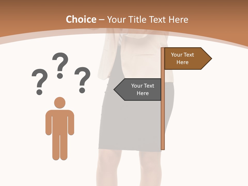 Person Megaphone Senior PowerPoint Template