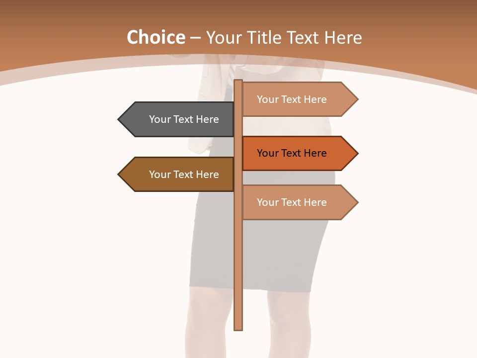 Person Megaphone Senior PowerPoint Template
