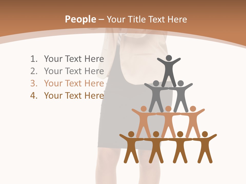 Person Megaphone Senior PowerPoint Template