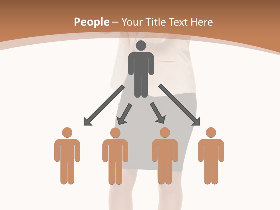 Person Megaphone Senior PowerPoint Template