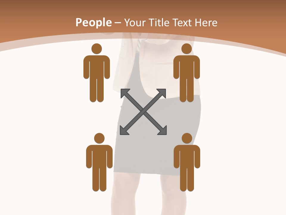 Person Megaphone Senior PowerPoint Template