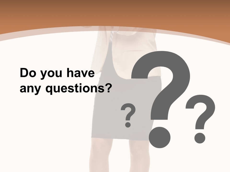 Person Megaphone Senior PowerPoint Template