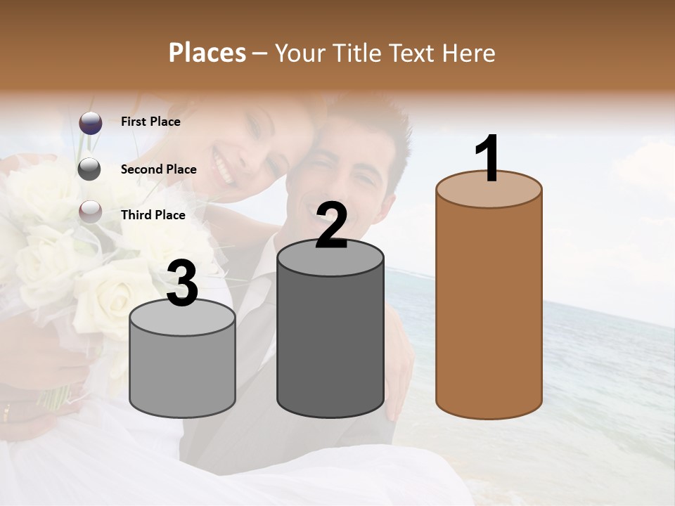 Bridal Dress Celebration Happy PowerPoint Template