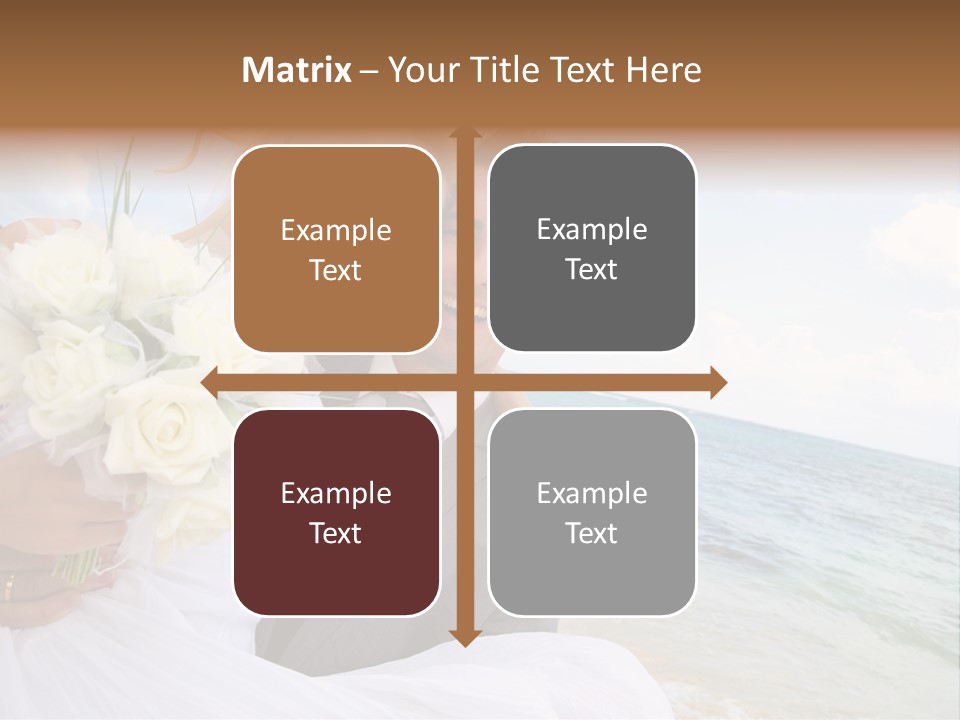 Bridal Dress Celebration Happy PowerPoint Template