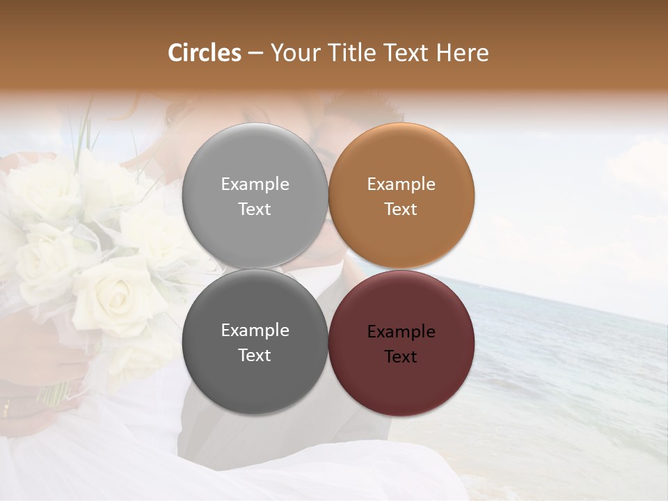 Bridal Dress Celebration Happy PowerPoint Template