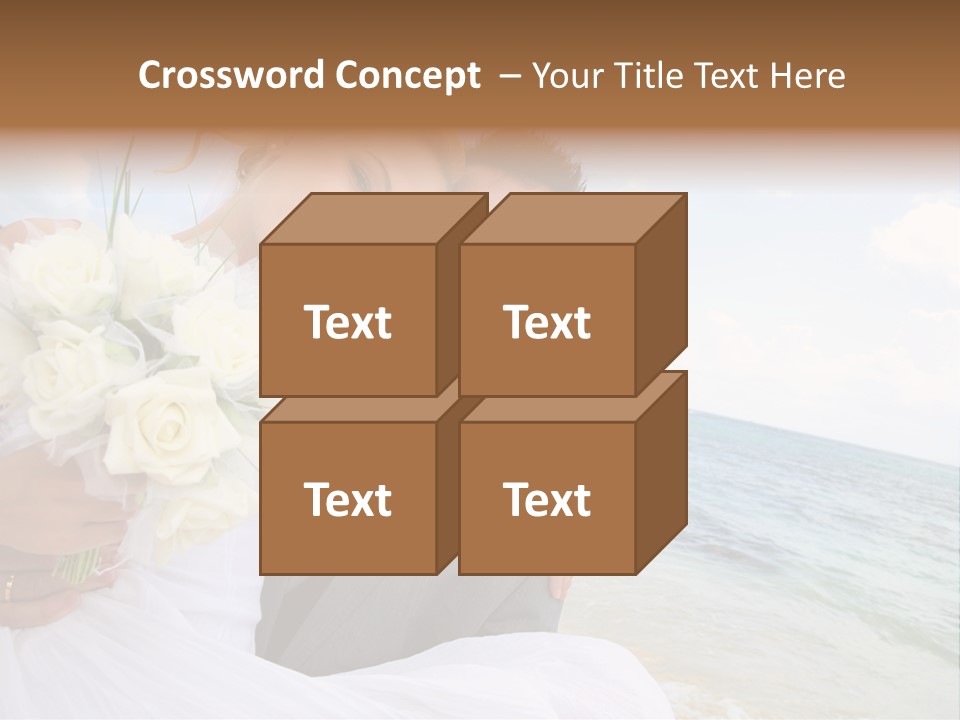 Bridal Dress Celebration Happy PowerPoint Template