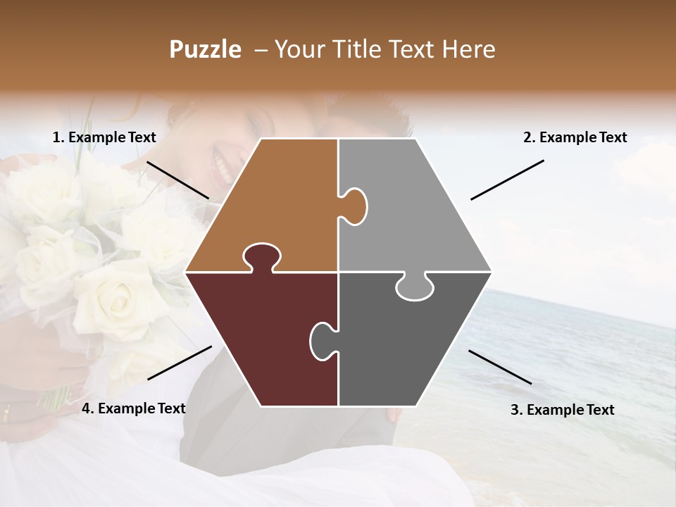 Bridal Dress Celebration Happy PowerPoint Template