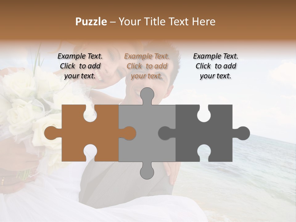 Bridal Dress Celebration Happy PowerPoint Template