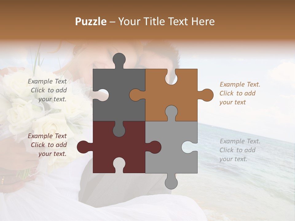 Bridal Dress Celebration Happy PowerPoint Template