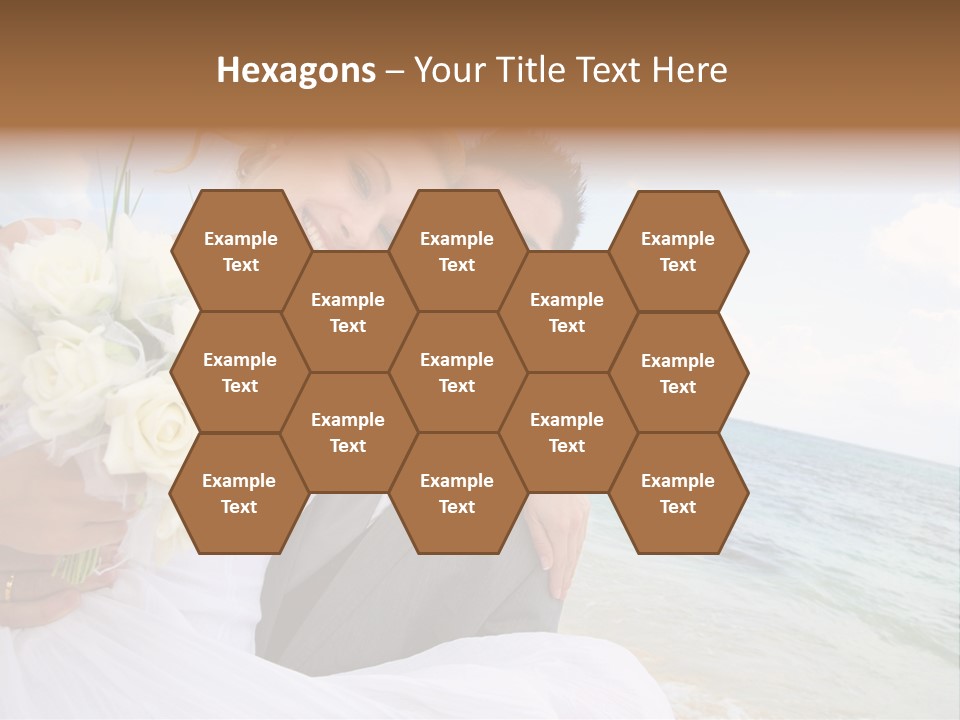 Bridal Dress Celebration Happy PowerPoint Template