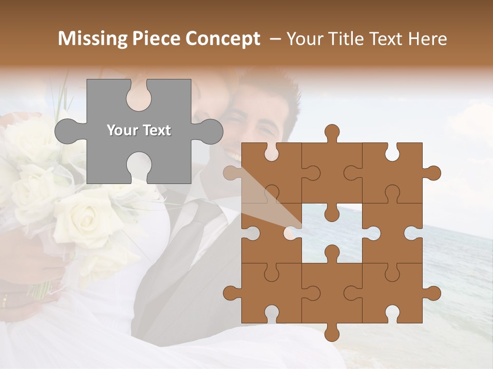 Bridal Dress Celebration Happy PowerPoint Template