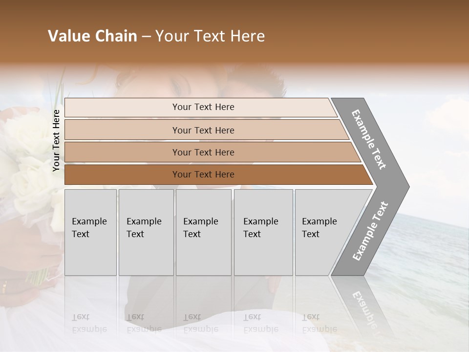 Bridal Dress Celebration Happy PowerPoint Template