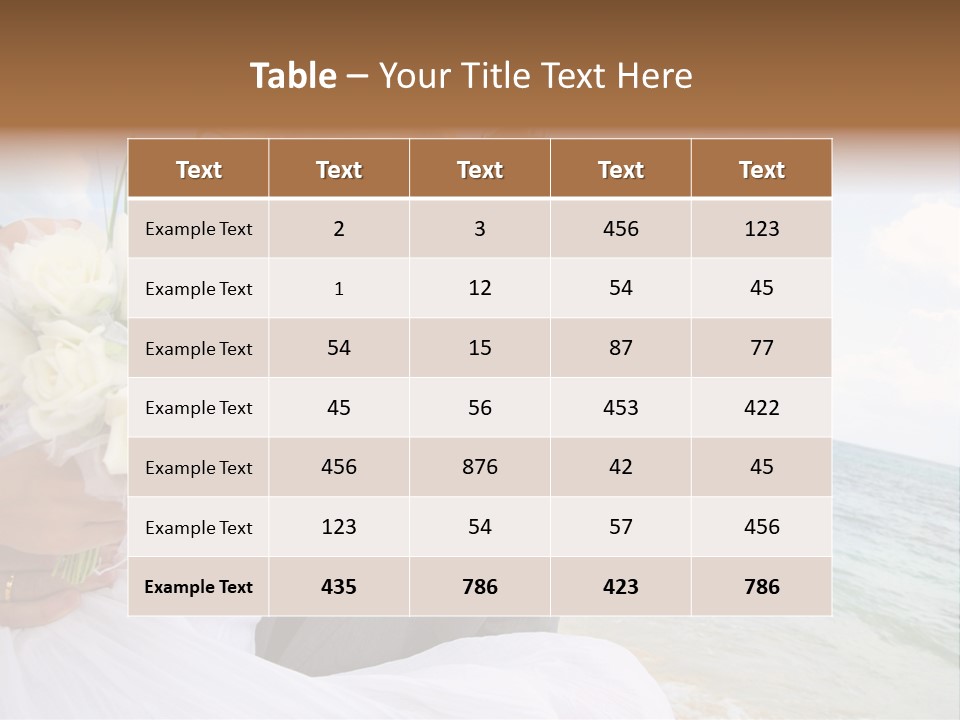 Bridal Dress Celebration Happy PowerPoint Template