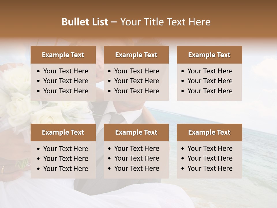 Bridal Dress Celebration Happy PowerPoint Template