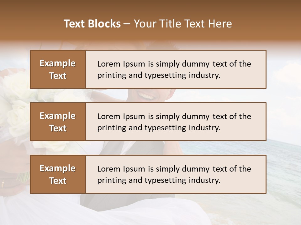 Bridal Dress Celebration Happy PowerPoint Template