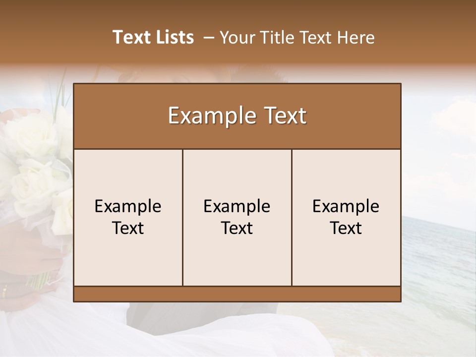 Bridal Dress Celebration Happy PowerPoint Template