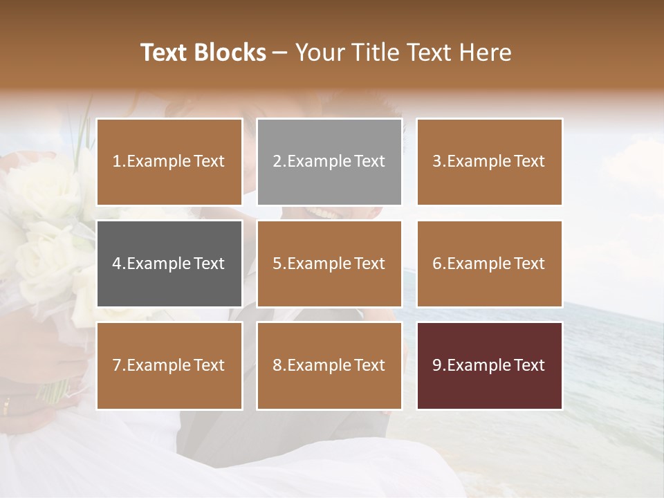 Bridal Dress Celebration Happy PowerPoint Template