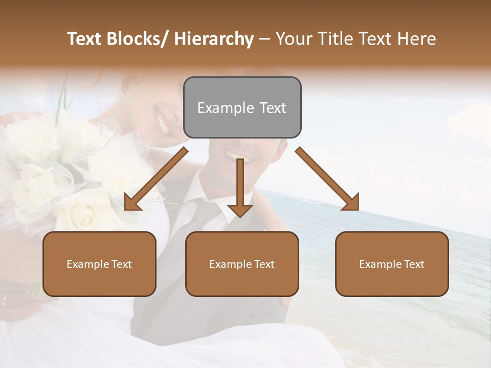 Bridal Dress Celebration Happy PowerPoint Template