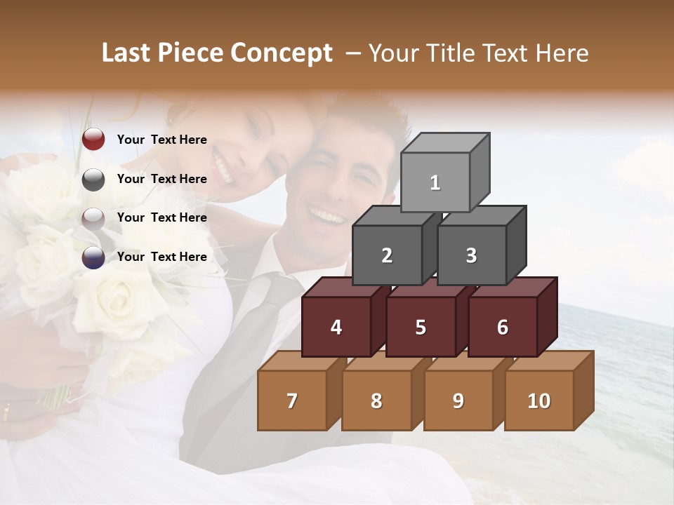 Bridal Dress Celebration Happy PowerPoint Template