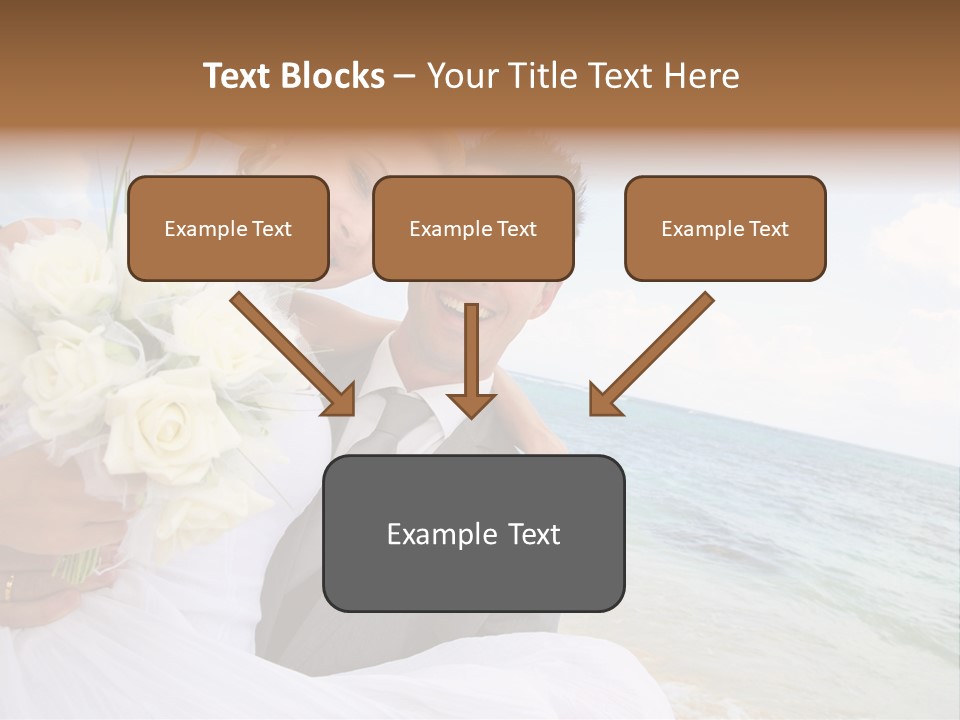 Bridal Dress Celebration Happy PowerPoint Template