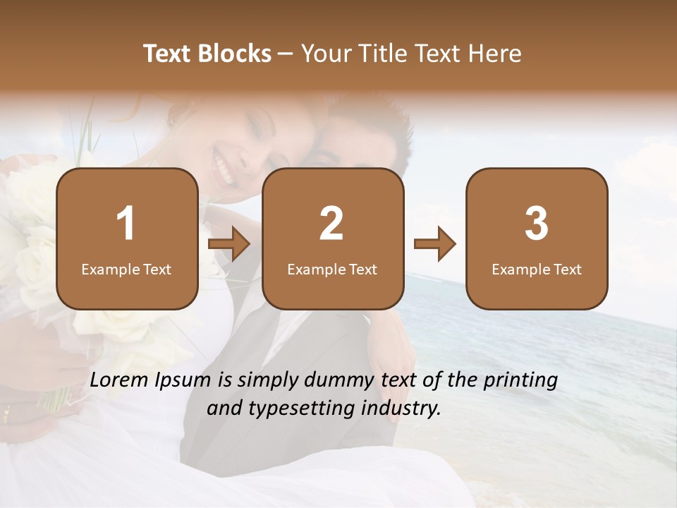 Bridal Dress Celebration Happy PowerPoint Template