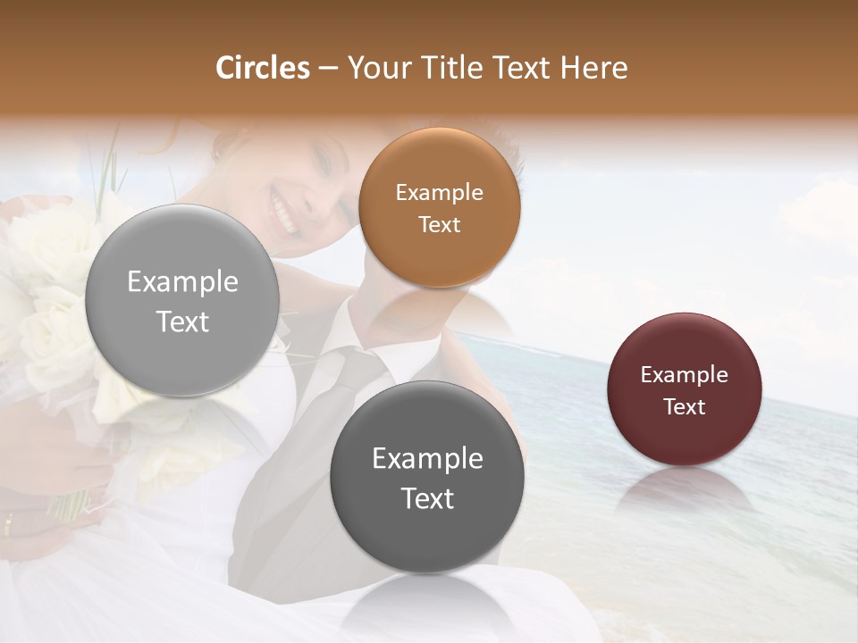 Bridal Dress Celebration Happy PowerPoint Template