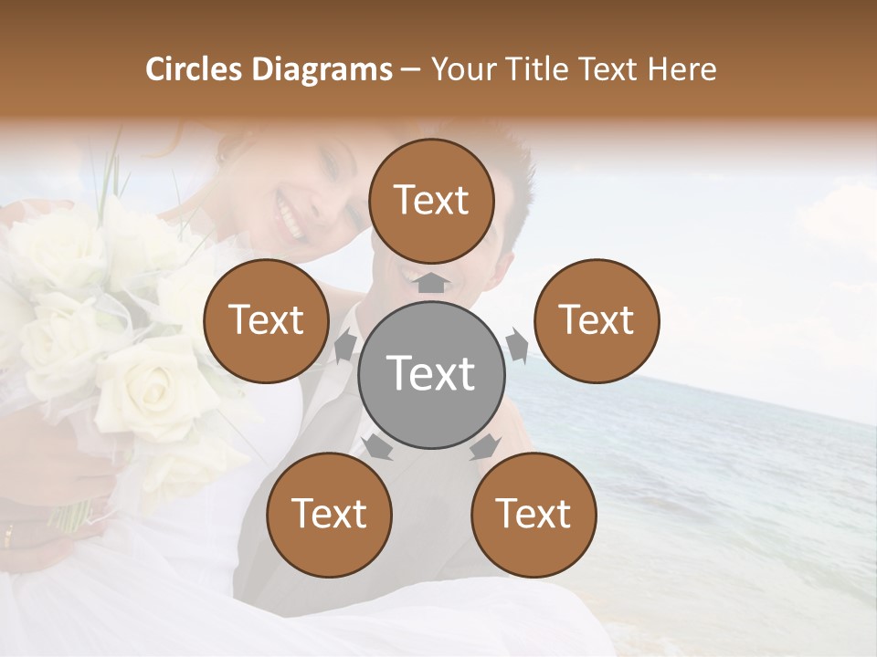 Bridal Dress Celebration Happy PowerPoint Template