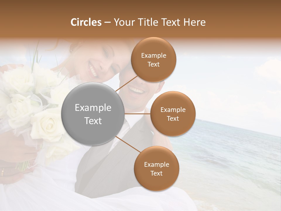 Bridal Dress Celebration Happy PowerPoint Template