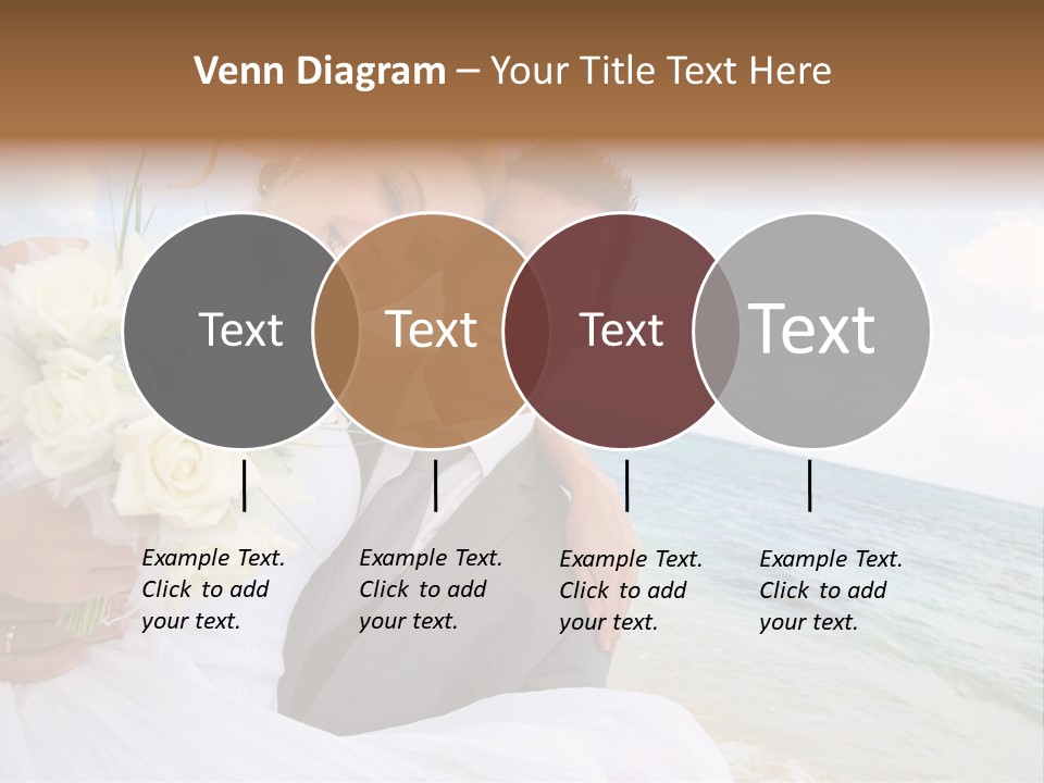 Bridal Dress Celebration Happy PowerPoint Template