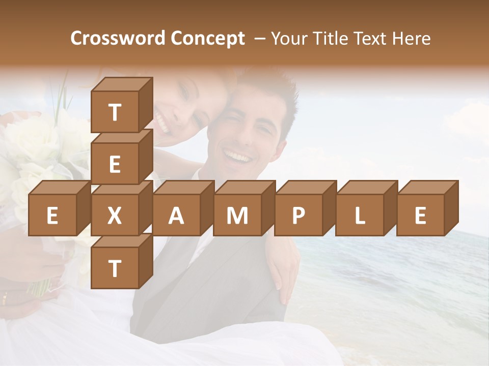 Bridal Dress Celebration Happy PowerPoint Template