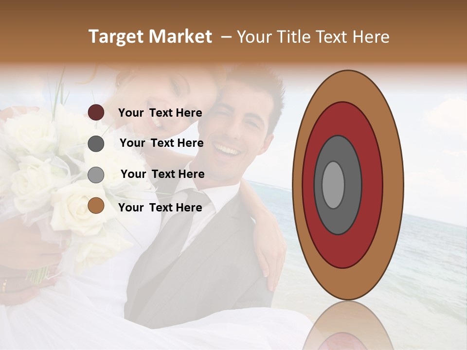 Bridal Dress Celebration Happy PowerPoint Template