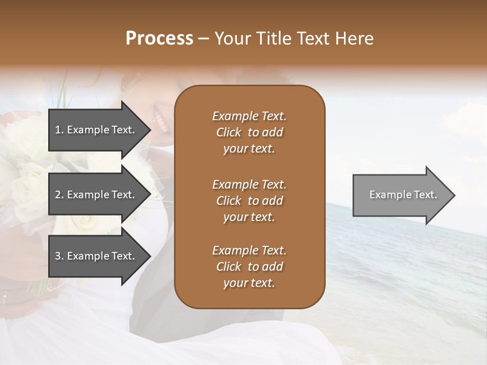 Bridal Dress Celebration Happy PowerPoint Template