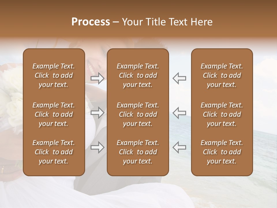 Bridal Dress Celebration Happy PowerPoint Template