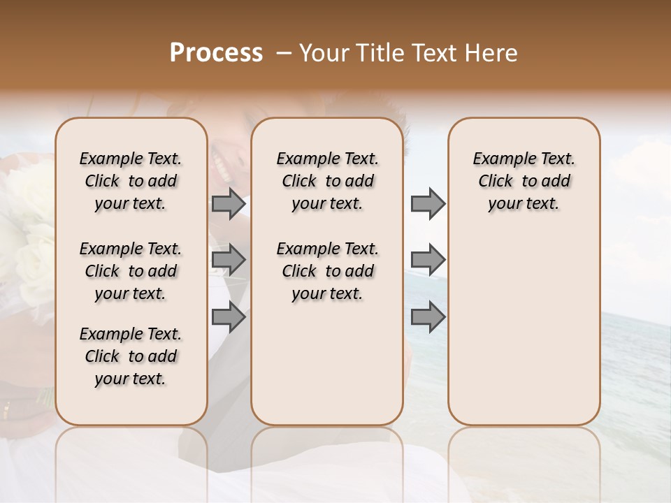 Bridal Dress Celebration Happy PowerPoint Template