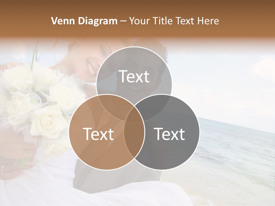 Bridal Dress Celebration Happy PowerPoint Template