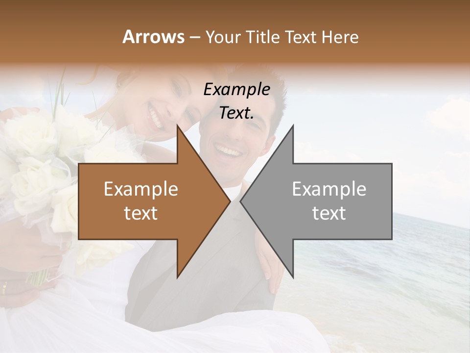 Bridal Dress Celebration Happy PowerPoint Template