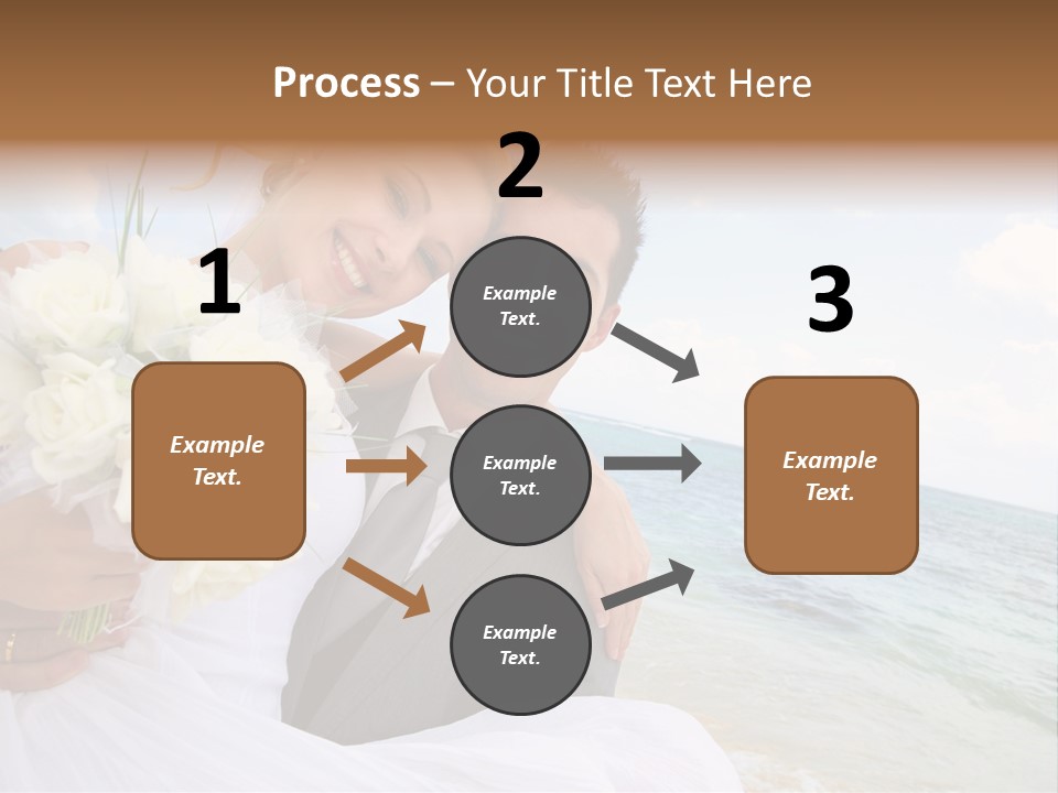Bridal Dress Celebration Happy PowerPoint Template