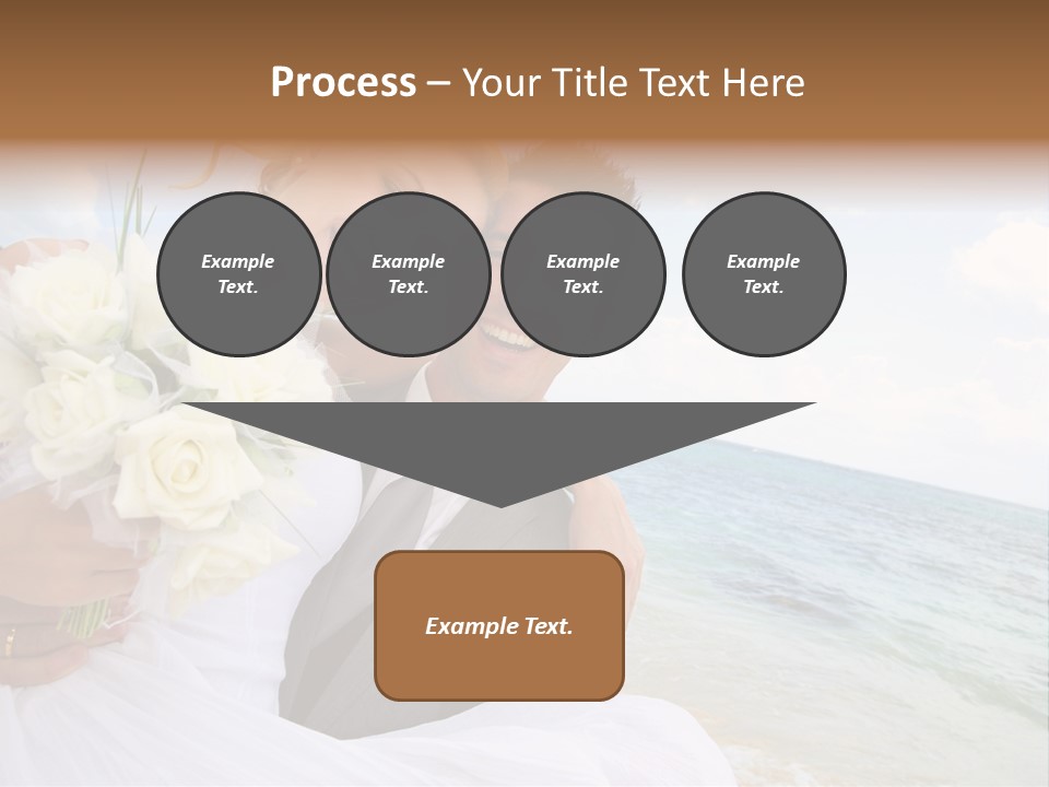 Bridal Dress Celebration Happy PowerPoint Template
