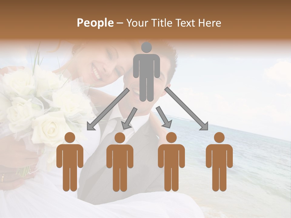 Bridal Dress Celebration Happy PowerPoint Template