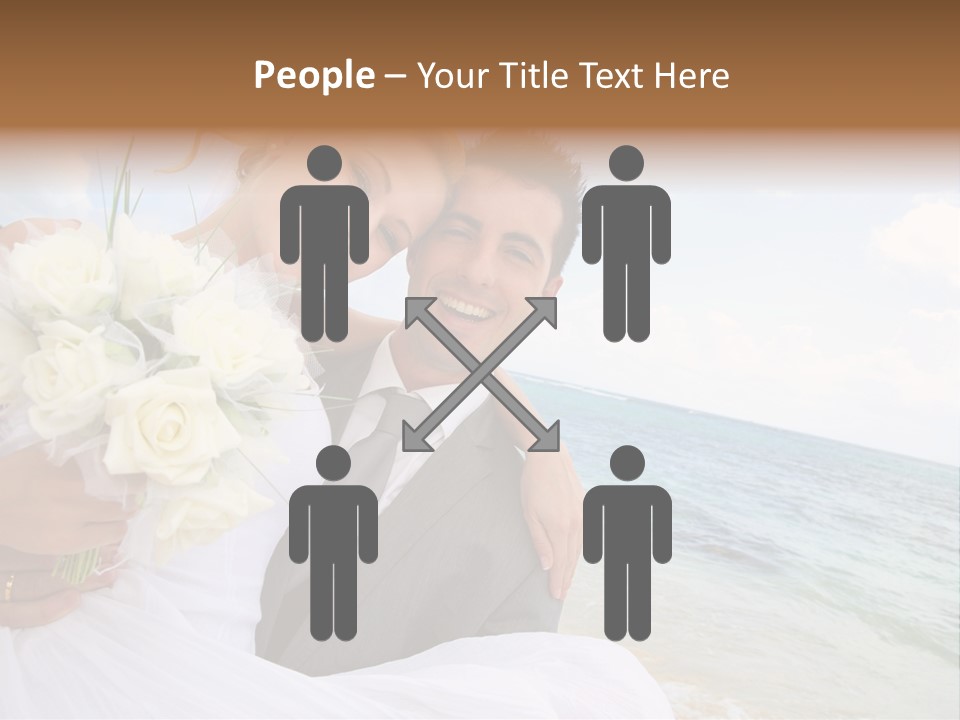 Bridal Dress Celebration Happy PowerPoint Template