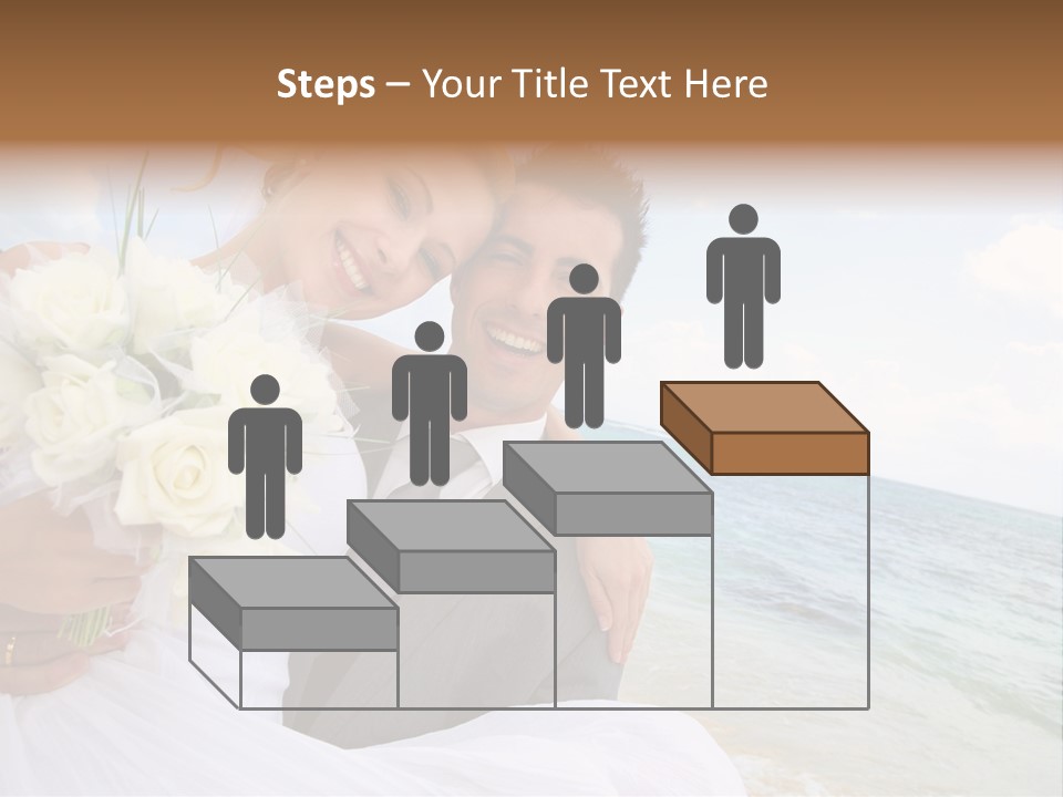 Bridal Dress Celebration Happy PowerPoint Template