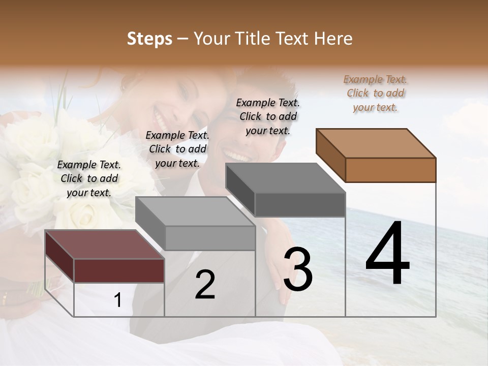 Bridal Dress Celebration Happy PowerPoint Template