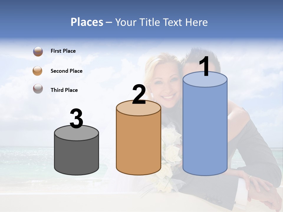 Seaview Bride Flowers PowerPoint Template