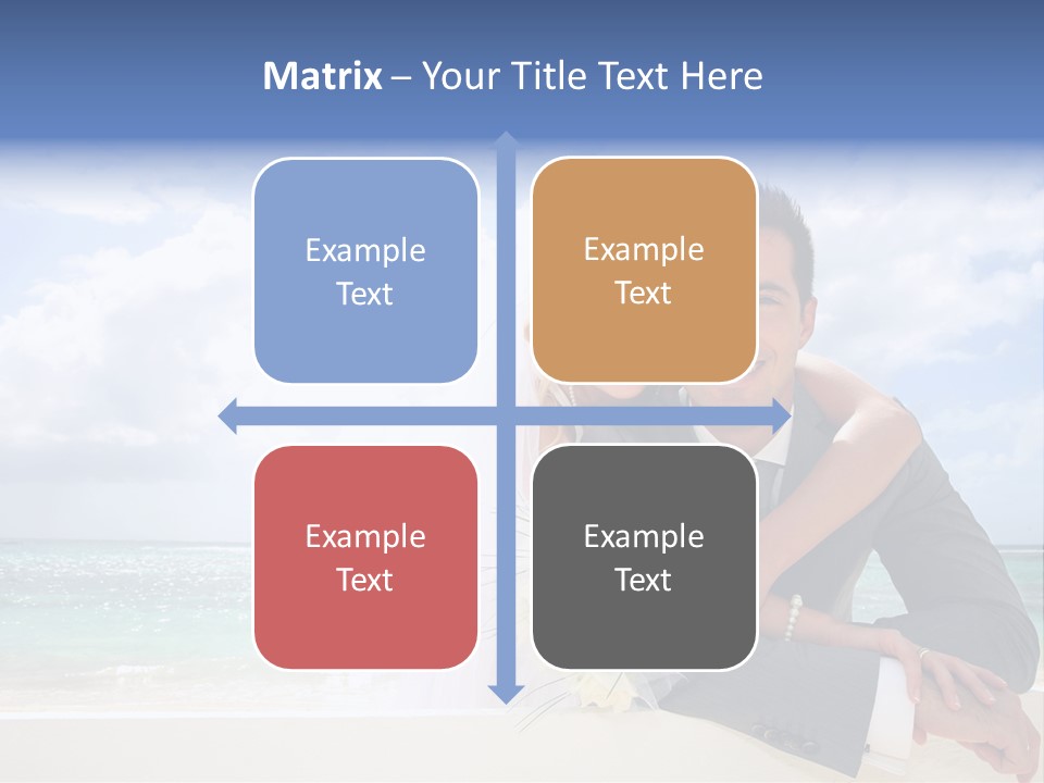 Seaview Bride Flowers PowerPoint Template