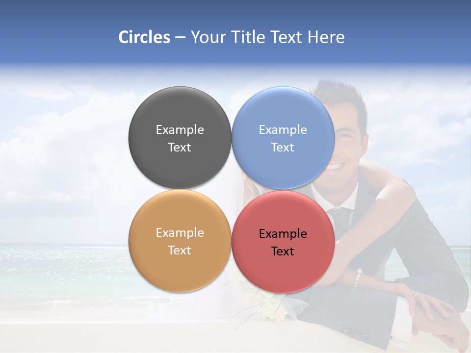 Seaview Bride Flowers PowerPoint Template