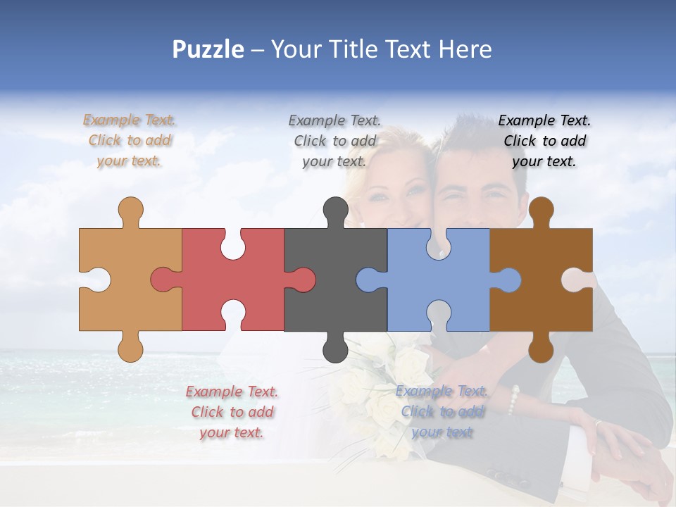 Seaview Bride Flowers PowerPoint Template