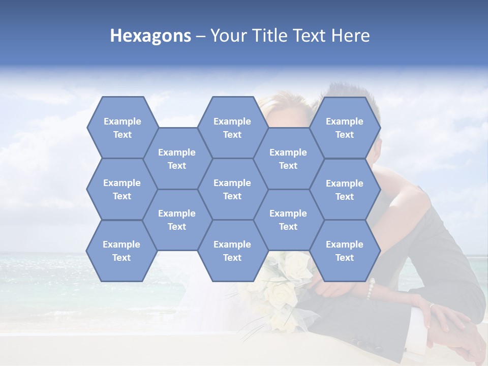 Seaview Bride Flowers PowerPoint Template