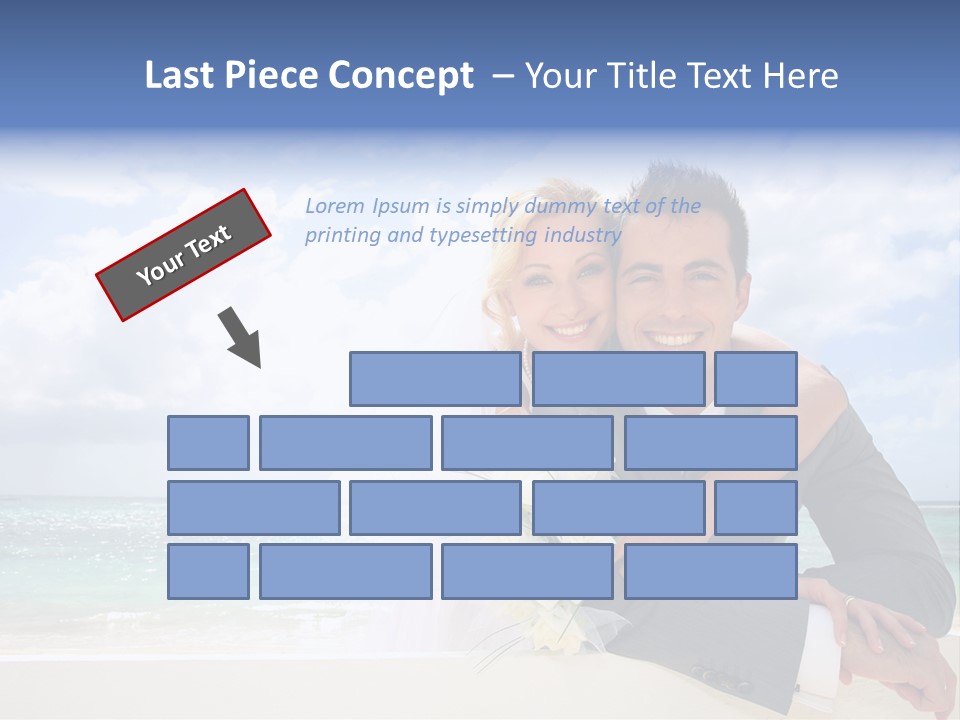 Seaview Bride Flowers PowerPoint Template