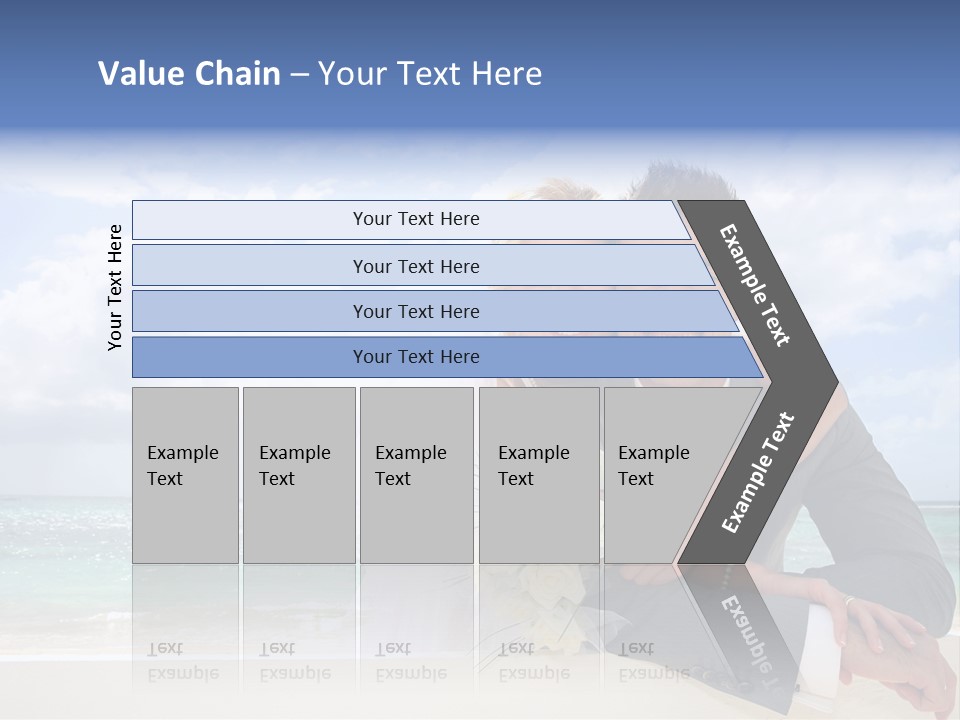 Seaview Bride Flowers PowerPoint Template