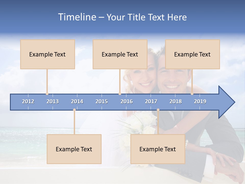 Seaview Bride Flowers PowerPoint Template